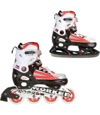 Роликовые коньки Worker Nolan 2 в 1 - Red