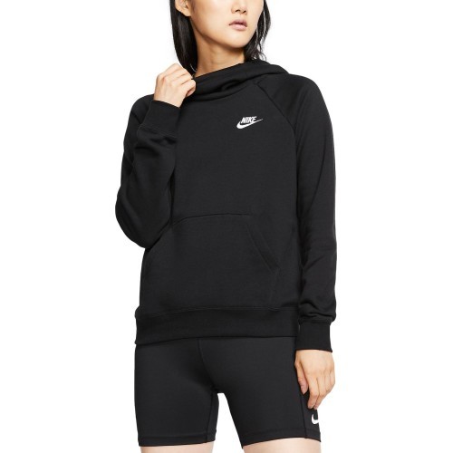 Женская толстовка с капюшоном Nike NSW Essential Fleece, черная, BV4116 010