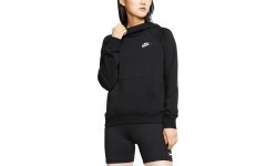 Nike NSW Essential Fleece sieviešu džemperis ar kapuci, melns, BV4116 010