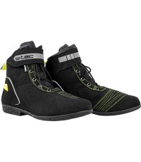 W-Tec Sixtreet motociklu zābaki - Black-Green