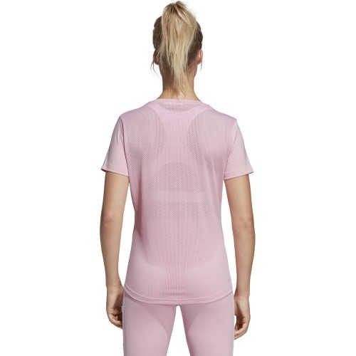Женская футболка Adidas W D2m Lo Tee Pink DU2081