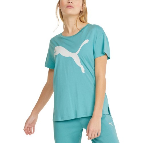 Puma RTG Logo Tee Women's Top Porcelain Mint 586454 61