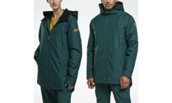 Reebok unisex jaka OW Urban Fleece Parka zaļa HI0919