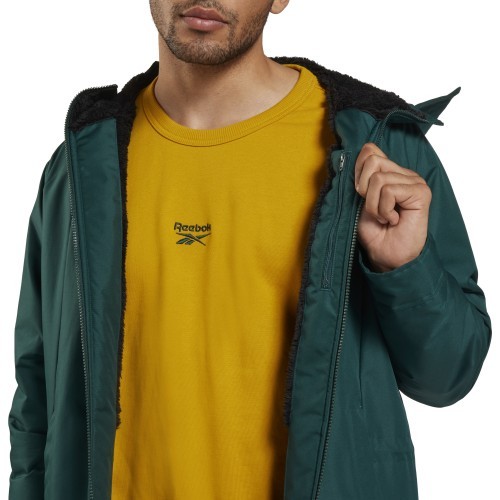 Reebok unisex jaka OW Urban Fleece Parka zaļa HI0919