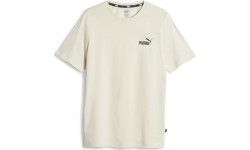 Puma Ess Small Logo Tee Men's T-Shirt Beige 586669 88