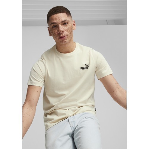 Мужская футболка Puma Ess Small Logo Tee бежевая 586669 88
