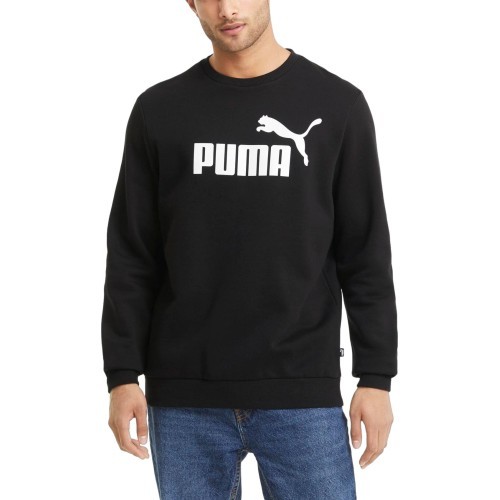 Puma vīriešu džemperis Ess Big Logo Crew Black 586678 01