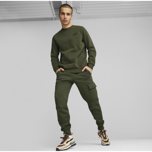 Puma vīriešu džemperis Ess Small Logo Crew Fl Green 586683 31