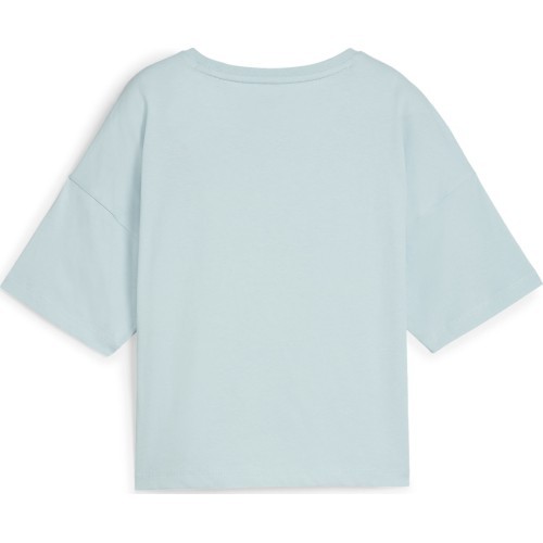 Женская футболка Puma Ess Cropped Logo мятная 586866 22
