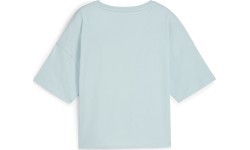 Puma Ess Cropped Logo sieviešu krekls, piparmētru 586866 22