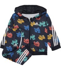 Детский спортивный костюм Adidas I Fi Shiny Jog, чёрный HF1971