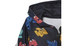 Adidas I Fi Shiny Jog Kids' Tracksuit Black HF1971