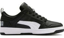 Puma Rebound Layup Lo SL Jr boys' shoes Black 370490 02