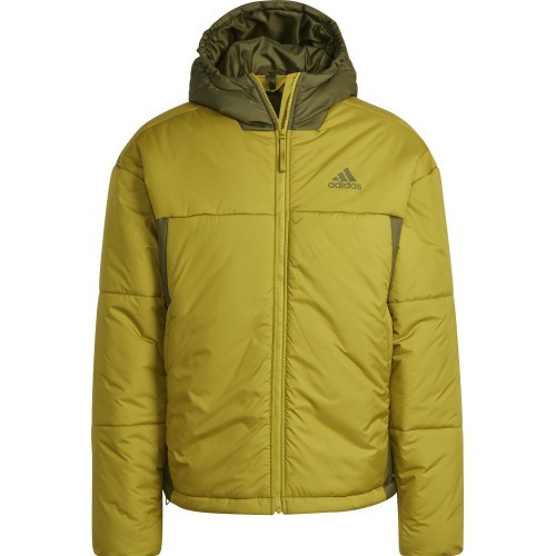Adidas BSC 3S Puffy Hooded Jacket Green Yellow HG8753