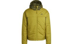Adidas BSC 3S Puffy Hooded Jacket Green Yellow HG8753