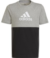 Детская футболка Adidas U CB Tee чёрно-серая HN8561