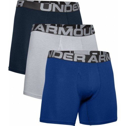 Мужские трусы Under Armour Charged Cotton 6in Briefs - 3шт. - Royal