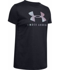 Sieviešu T-krekls Under Armour Graphic Sportstyle Classic Crew - Black-Chrome