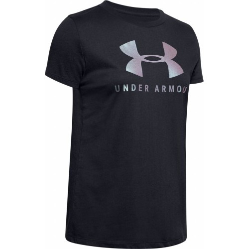 Sieviešu T-krekls Under Armour Graphic Sportstyle Classic Crew - Black-Chrome