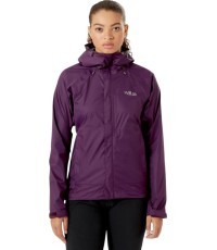 Sieviešu lietus jaka Rab Downpour Eco Jacket - Bordinė
