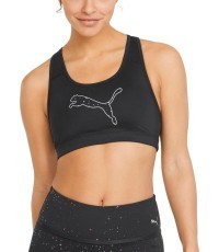 Puma Mid Impact 4Keeps Women's Sports Bra Black 520306 04