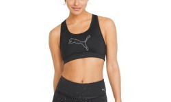 Puma Mid Impact 4Keeps Women's Sports Bra Black 520306 04