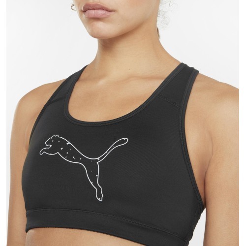 Puma Mid Impact 4Keeps Women's Sports Bra Black 520306 04