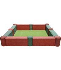 Sandbox (Roller and Wall) - Red
