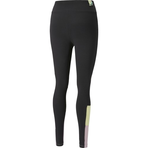 Puma Intl High women's leggings Black Yellow Pink 531661 01