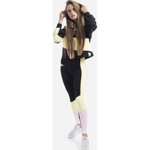 Puma Intl High women's leggings Black Yellow Pink 531661 01