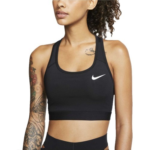 Nike Swoosh Band Nonpadded sieviešu sporta krūšturis, melns BV3900 010