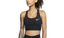 Nike Swoosh Band Nonpadded sieviešu sporta krūšturis, melns BV3900 010