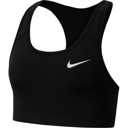 Женский спортивный бюстгальтер Nike Swoosh Band Nonpadded, чёрный BV3900 010
