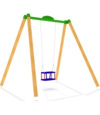 Качели GT-1803, деревянные