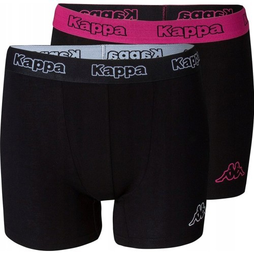Kappa Boxers 2-Pack, Black/Pink