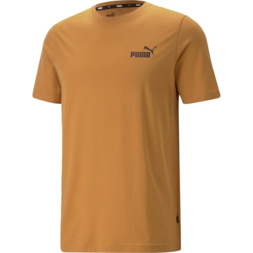 Puma kokvilnas vīriešu T-krekls Ess Small Logo Tee Brown 586669 27