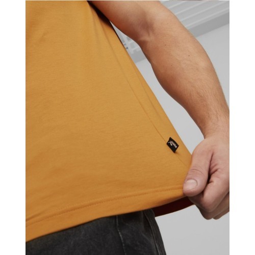 Puma Ess Small Logo Tee Men's Cotton T-Shirt Brown 586669 27