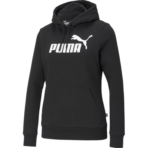 Puma Women's Sweatshirt Ess Logo Hoodie Black 586788 01