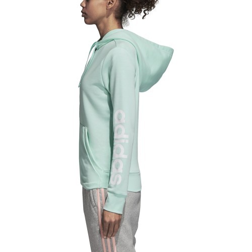 Adidas Ess Lin Fz Hoodie Sweatshirt Mint DN8509
