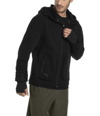 Мужская толстовка Puma Ferrari Life Midlayer чёрная 576678 02