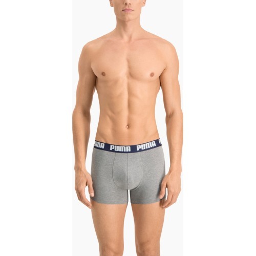 Мужские трусы-боксеры Puma Basic Boxer чёрно-серые