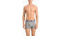 Puma Basic Boxer vīriešu apakšbikses, melnas pelēkas