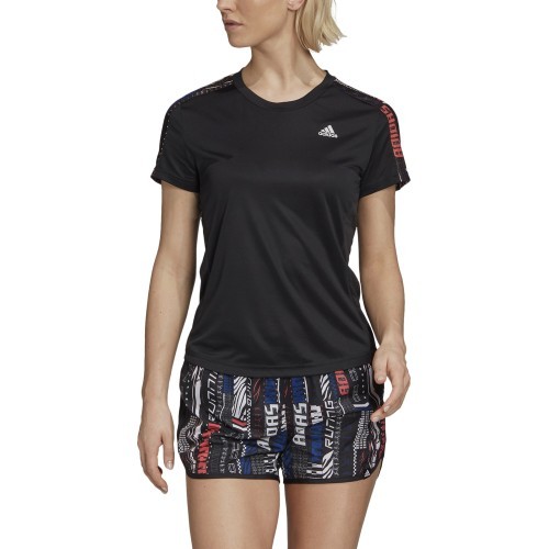 Adidas Own The Run Tee sieviešu krekls, melns FS9818