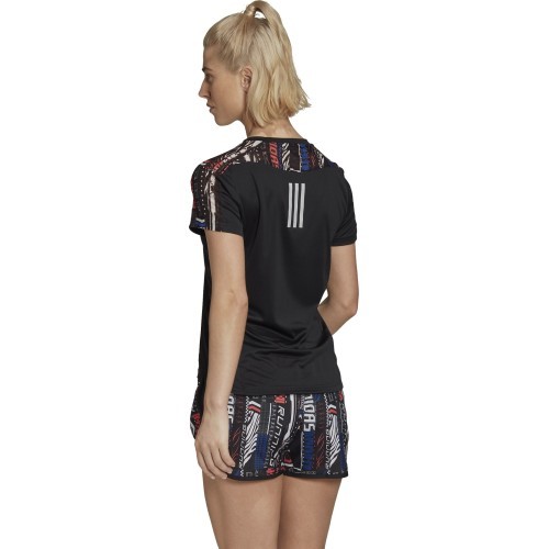 Женская футболка Adidas Own The Run Tee, чёрная FS9818
