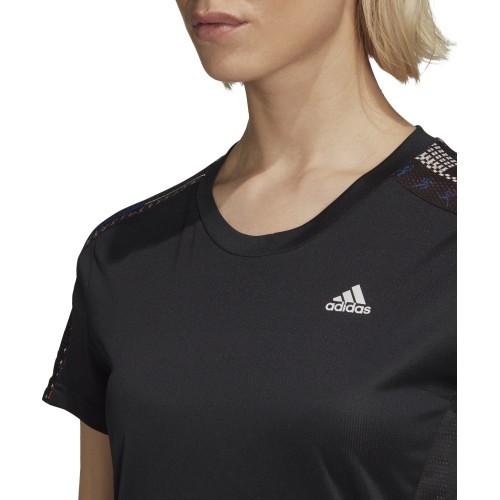 Adidas Own The Run Tee Women's T-Shirt Black FS9818
