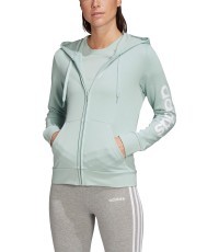 Adidas W E Lin FZ HD sieviešu džemperis, zaļš FM6484