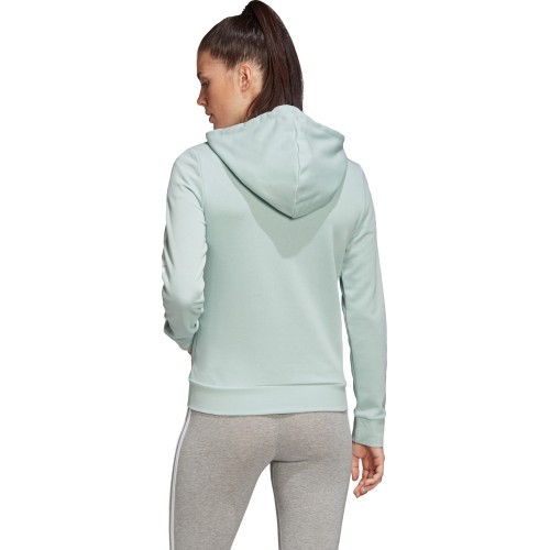Женская толстовка Adidas W E Lin FZ HD, зелёная FM6484