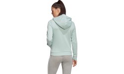 Женская толстовка Adidas W E Lin FZ HD, зелёная FM6484