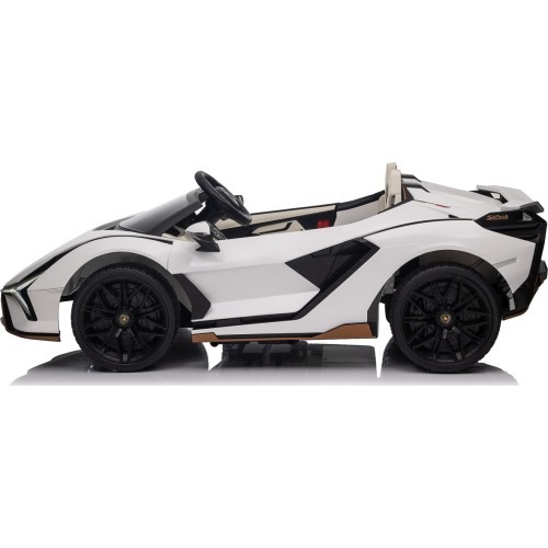 Elektromobilis Lamborghini SIAN, balts
