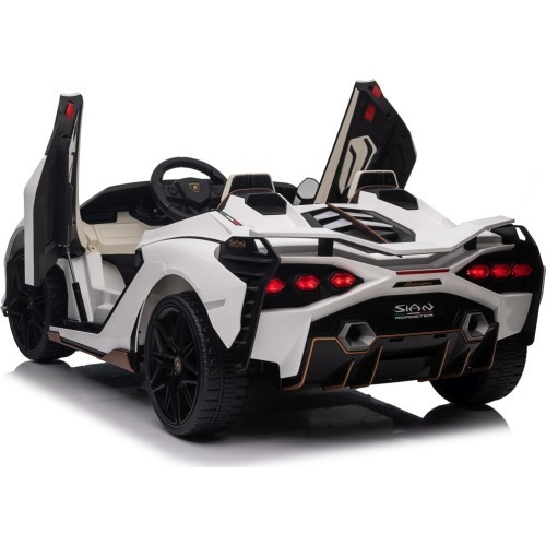 Elektromobilis Lamborghini SIAN, balts